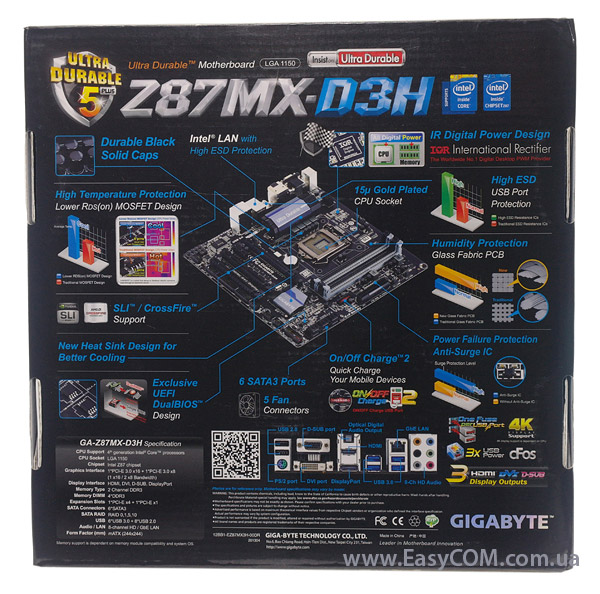 GIGABYTE GA-Z87MX-D3H