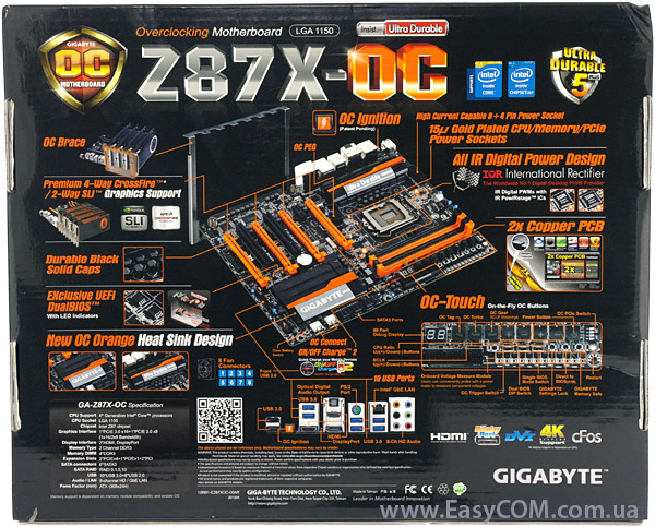 Gigabyte z87x oc обзор