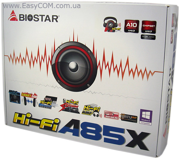 BIOSTAR Hi-Fi A85X box