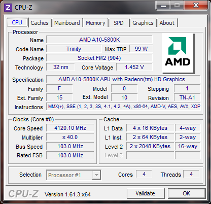 BIOSTAR Hi-Fi A85X auto overckloking cpu-z