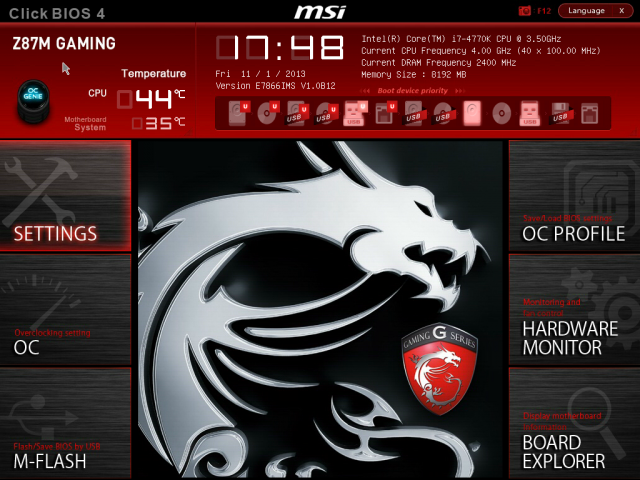 MSI Z87M GAMING