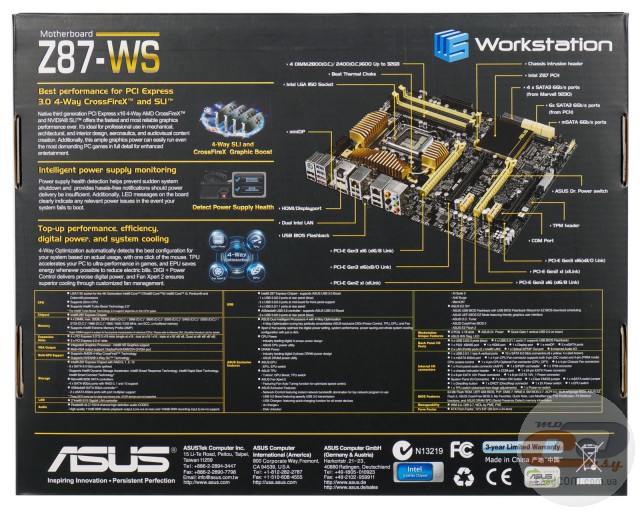 Asus z87 ws обзор