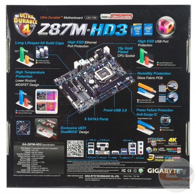 GIGABYTE GA-Z87M-HD3