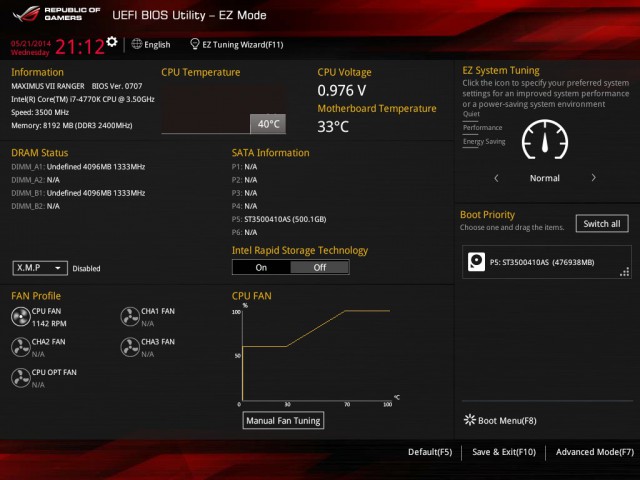 ASUS MAXIMUS VII RANGER