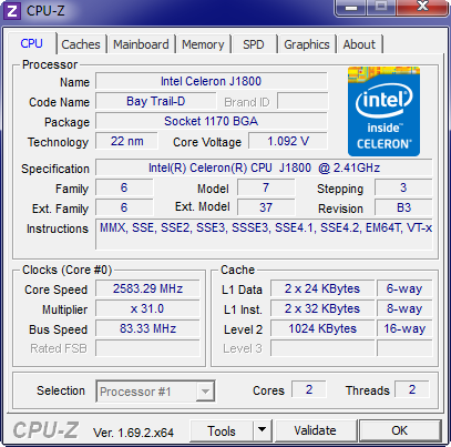 GIGABYTE GA-J1800N-D2P