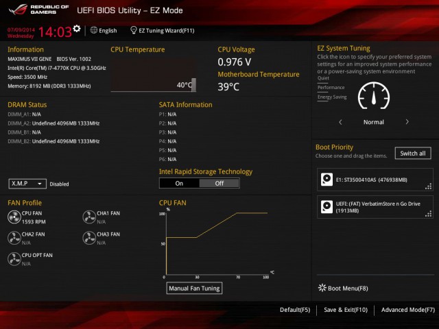 ASUS MAXIMUS VII GENE