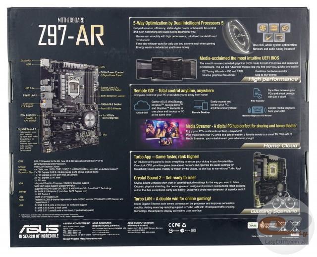 Asus z97 ar обзор