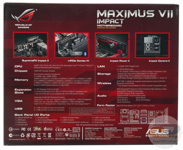 ASUS MAXIMUS VII IMPACT