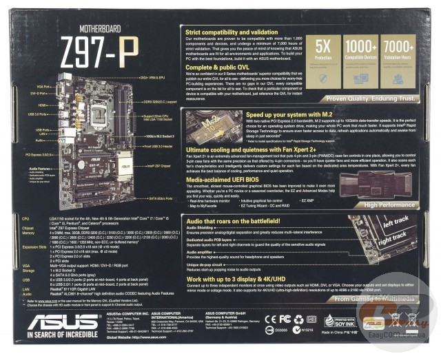 Asus z97 p обзор