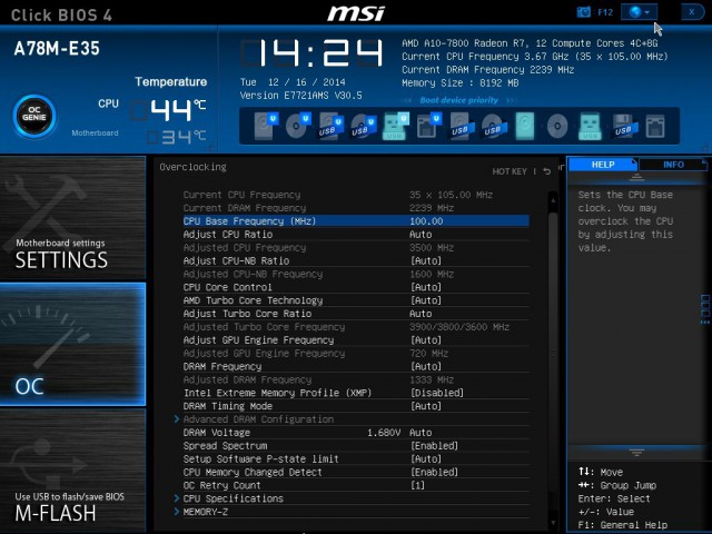 MSI A78M-E35