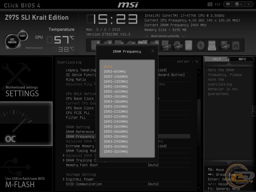 Как разогнать память msi. MSI z97s SLI Krait Edition. MSI click BIOS 6. Click BIOS 5. MSI click BIOS 3 разгон оперативки.