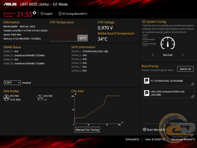 ASUS B85M-GAMER