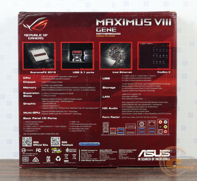 ASUS MAXIMUS VIII GENE