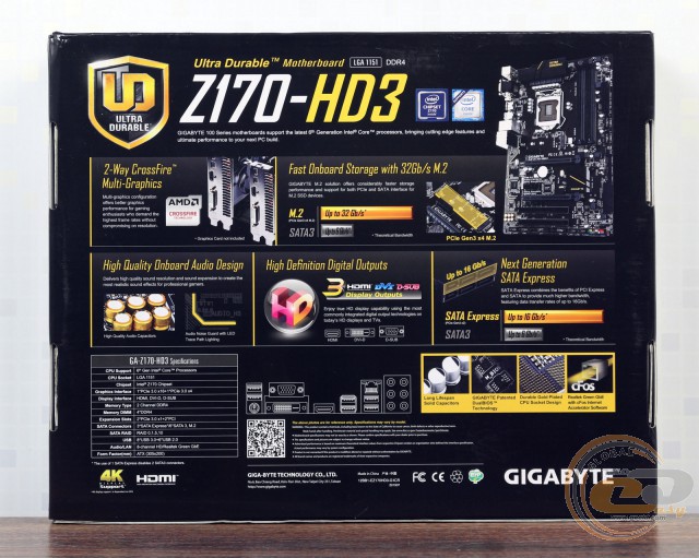 GIGABYTE GA-Z170-HD3