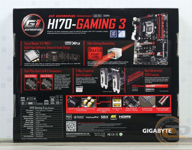 GIGABYTE GA-H170-Gaming 3