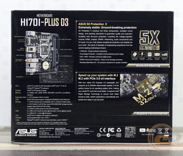 ASUS H170I-PLUS D3