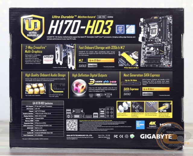 GIGABYTE GA-H170-HD3