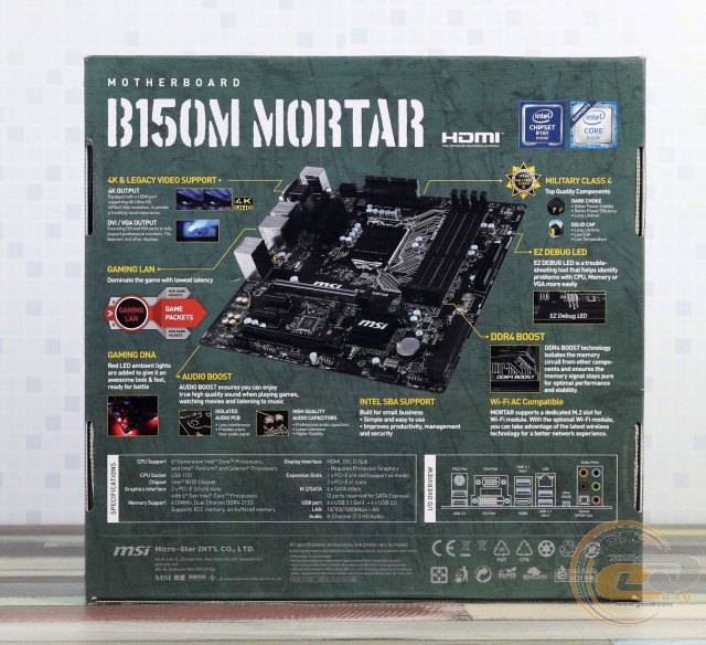 MSI B150M MORTAR
