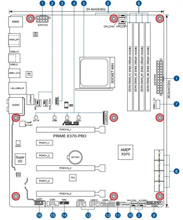 Asus prime b250m a схема