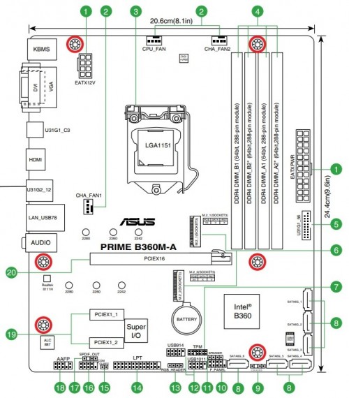 ASUS PRIME B360M-A