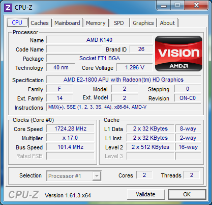 ZOTAC ZBOX nano AD12 PLUS cpu-z cpu