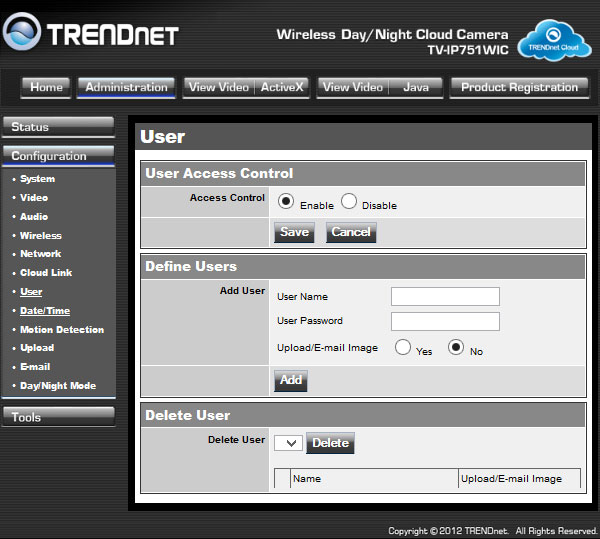 TRENDnet TV-IP751WIC