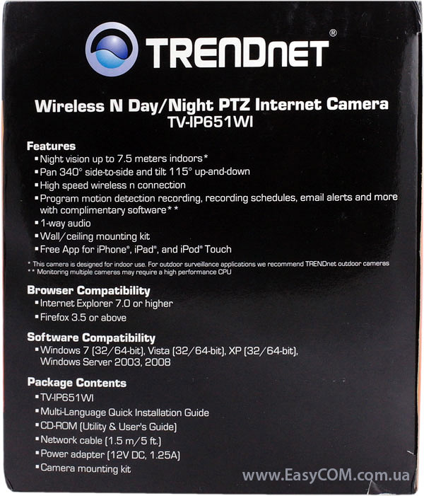 TRENDnet TV-IP651WI