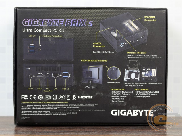 GIGABYTE BRIX GB-BXCEH-3205