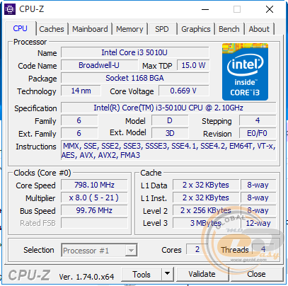 GIGABYTE BRIX GB-BXi3H-5010