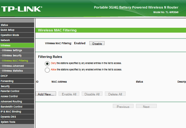 TP-LINK TL-MR3040