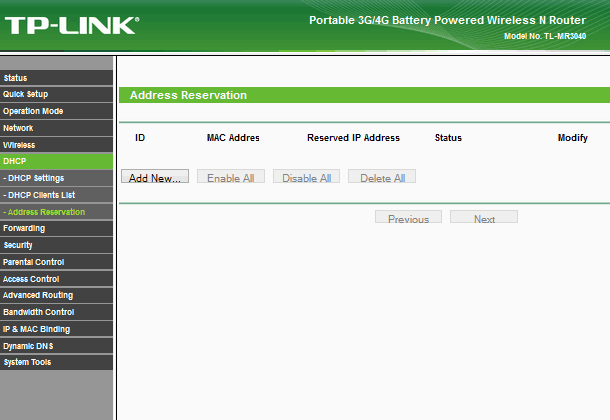 TP-LINK TL-MR3040