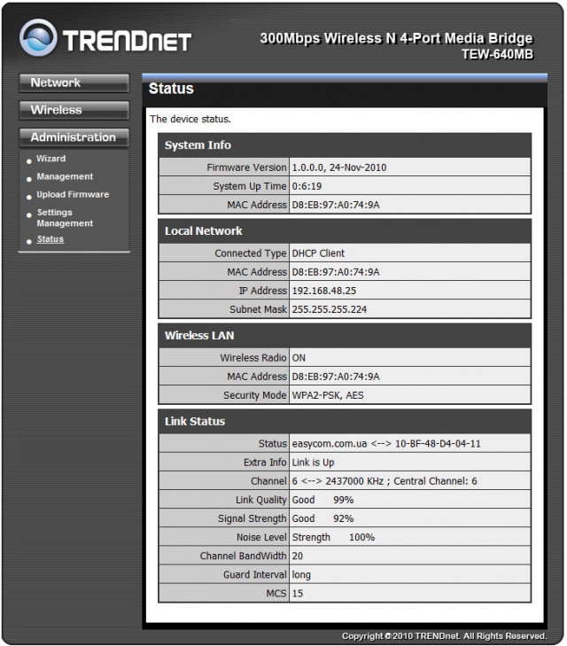 TRENDnet TEW-640MB