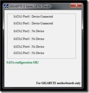 GIGABYTE 6 Series SATA Check