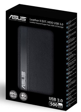 ASUS Leather II 2.5” External Hard Drive USB 3.0