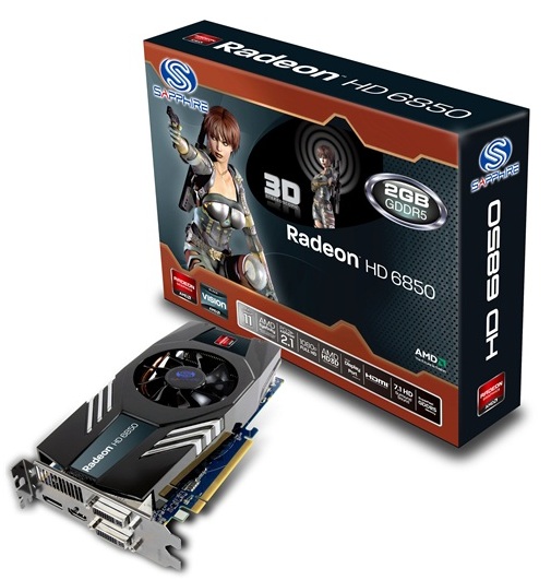 SAPPHIRE Radeon HD 6850 2GB GDDR5