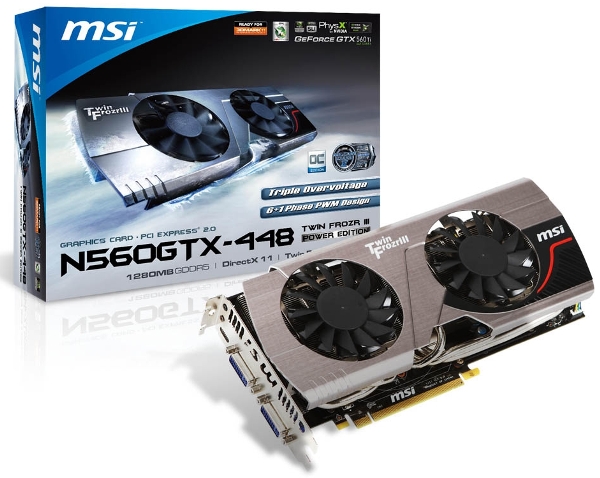MSI N560GTX-448 Twin Frozr III Power Edition