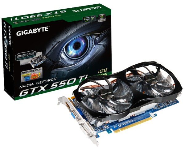 GIGABYTE GeForce GTX 550 Ti (GV-N550WF2-1GI)