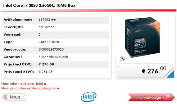 Intel Core i7-3820