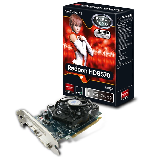 SAPPHIRE HD 6570 512MB GDDR5 HM