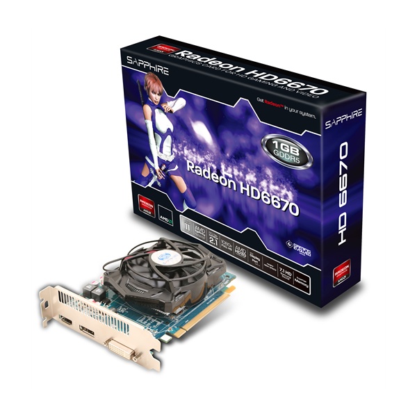 SAPPHIRE HD 6670 1GB GDDR5