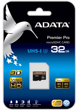 ADATA  Premier Pro microSDHC UHS-I U1
