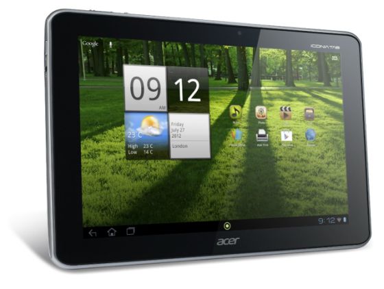 Acer iconia tab нет звука