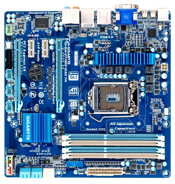 GIGABYTE GA-Z77MX-D3H TH 