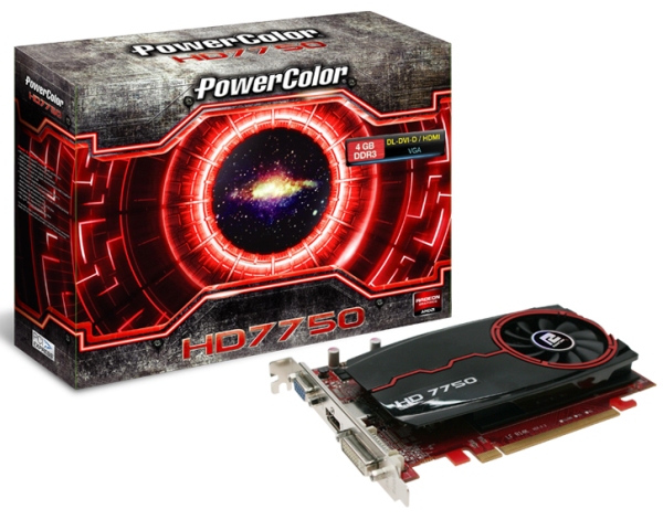 Три новые видеокарты серии PowerColor Radeon HD 7750 с поддержкой DDR3-памяти