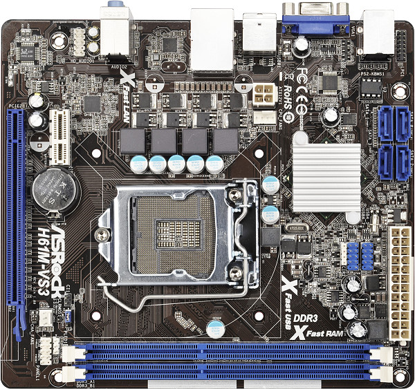 H61m hvs asrock совместимость с видеокартами