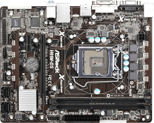 Подключение материнской платы asrock h61m