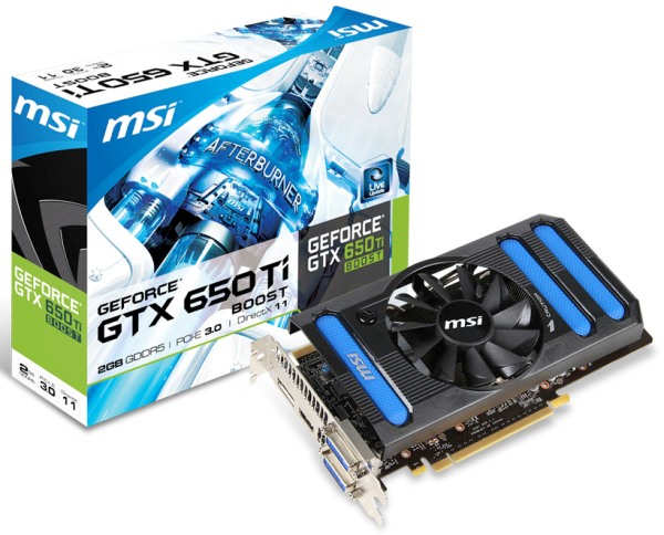 MSI GeForce GTX 650 Ti BOOST