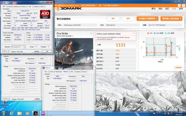 a10 6700 3dmark fire strike