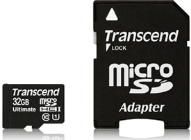 Transcend Ultimate microSDHC Class 10 UHS-I