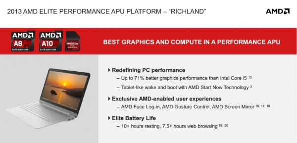 AMD Mobility Platforms 2013